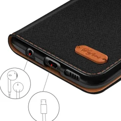 Xiaomi 15T - Jeanslook Klapphülle mit Kartenfach