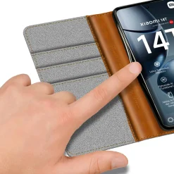 Xiaomi 14T - Jeanslook Klapphülle mit Kartenfach