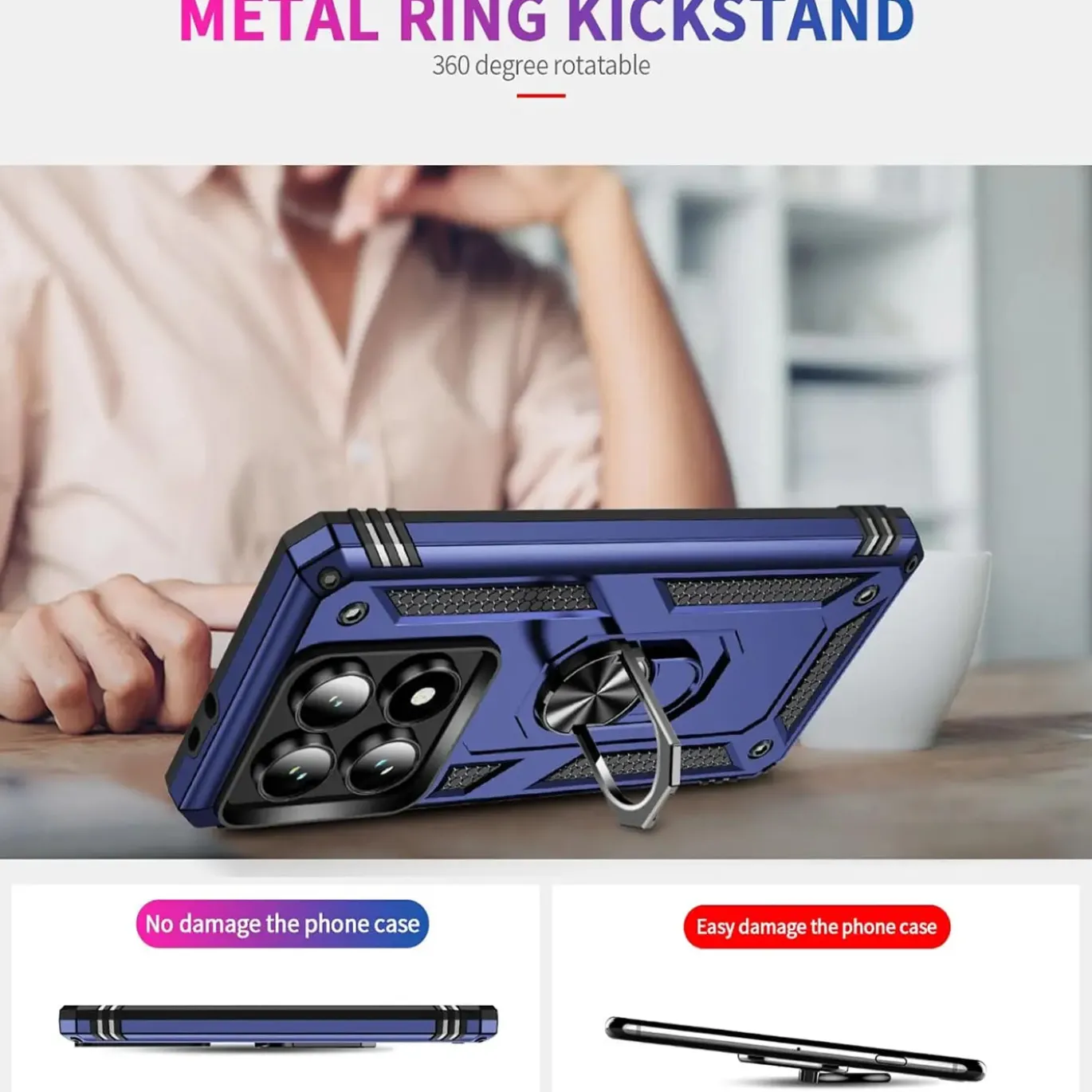 Xiaomi 14T - Outdoor Hardcase mit Ringhalter