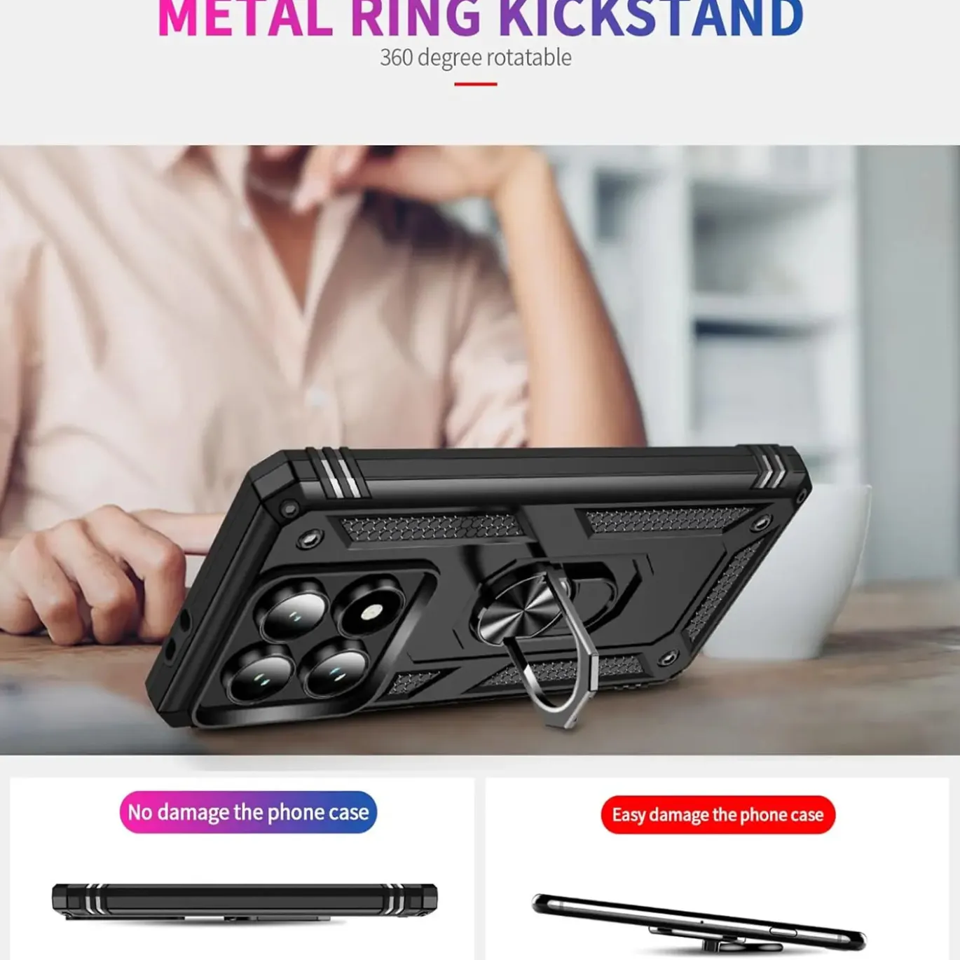 Xiaomi 14T - Outdoor Hardcase mit Ringhalter