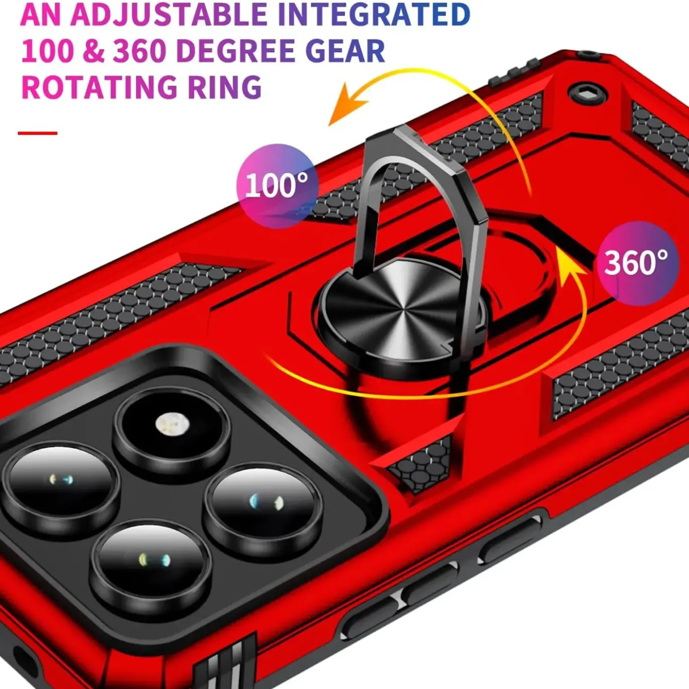Xiaomi 14T - Outdoor Hardcase mit Ringhalter