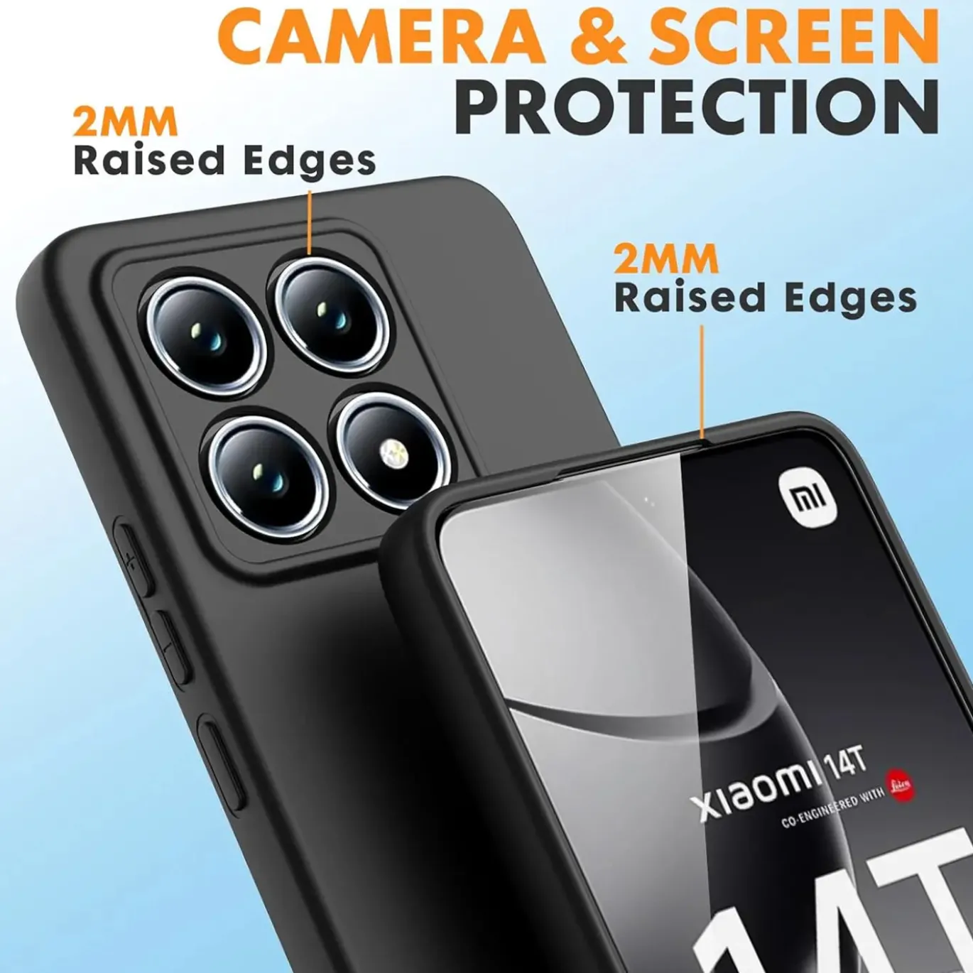 Xiaomi 14T - Slim Silikon Backcover Schwarz