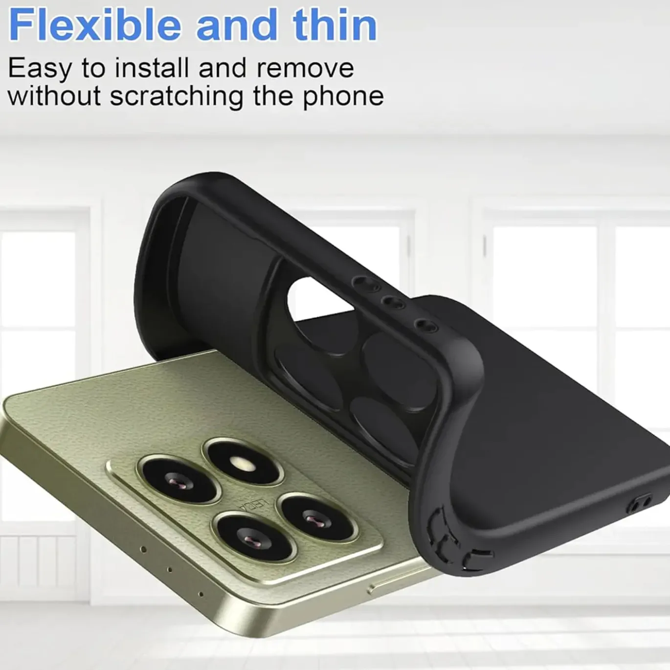 Xiaomi 14T - Slim Silikon Backcover Schwarz