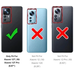 Xiaomi 12T / 12T Pro - Jeanslook Klapphülle mit Kartenfach