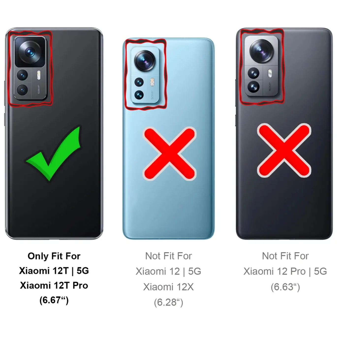 Xiaomi 12T / 12T Pro - Klapphülle mit Kartenfächern