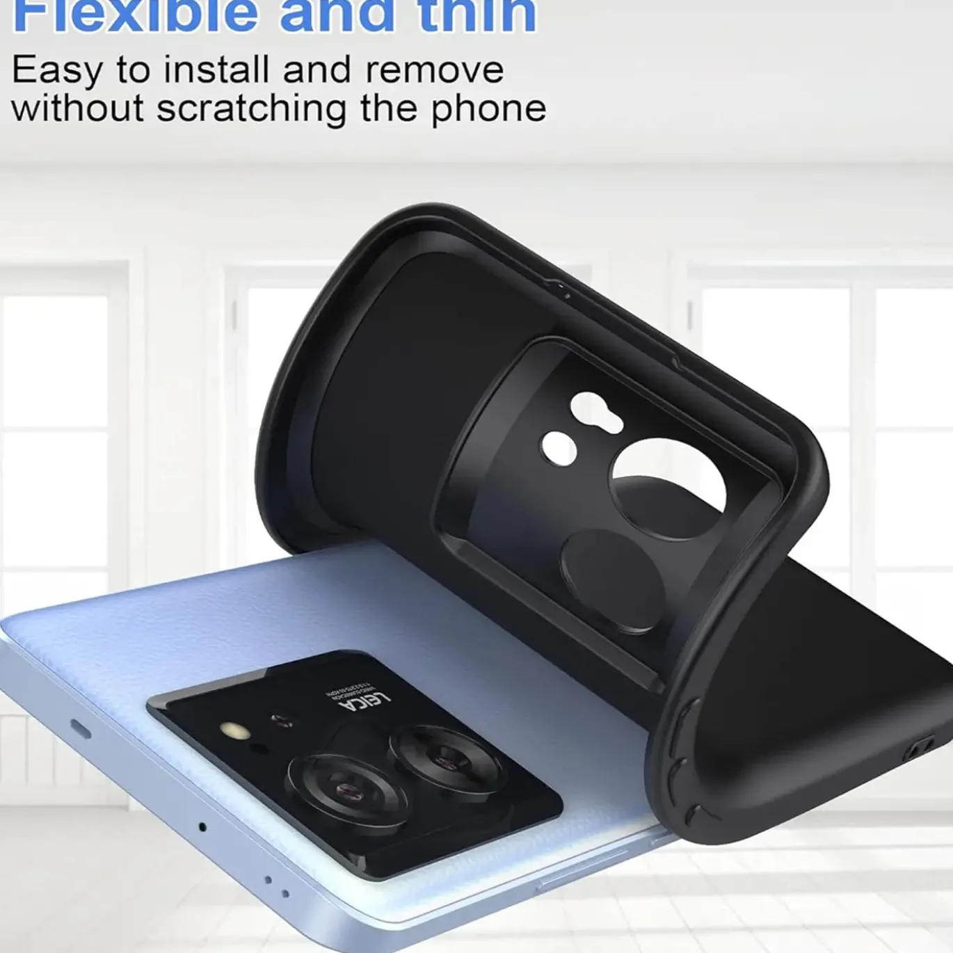 Xiaomi 13T / 13T Pro - Slim Silikon Backcover Schwarz