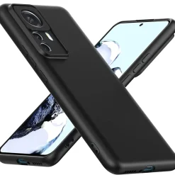 Xiaomi 12T / 12T Pro - Slim Silikon Backcover Schwarz
