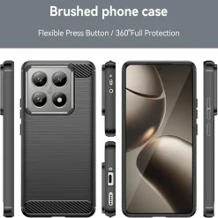 Xiaomi 14T Pro - Carbon Case Hülle, stoßfest