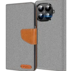 Xiaomi 15T Pro - Jeanslook Klapphülle mit Kartenfach