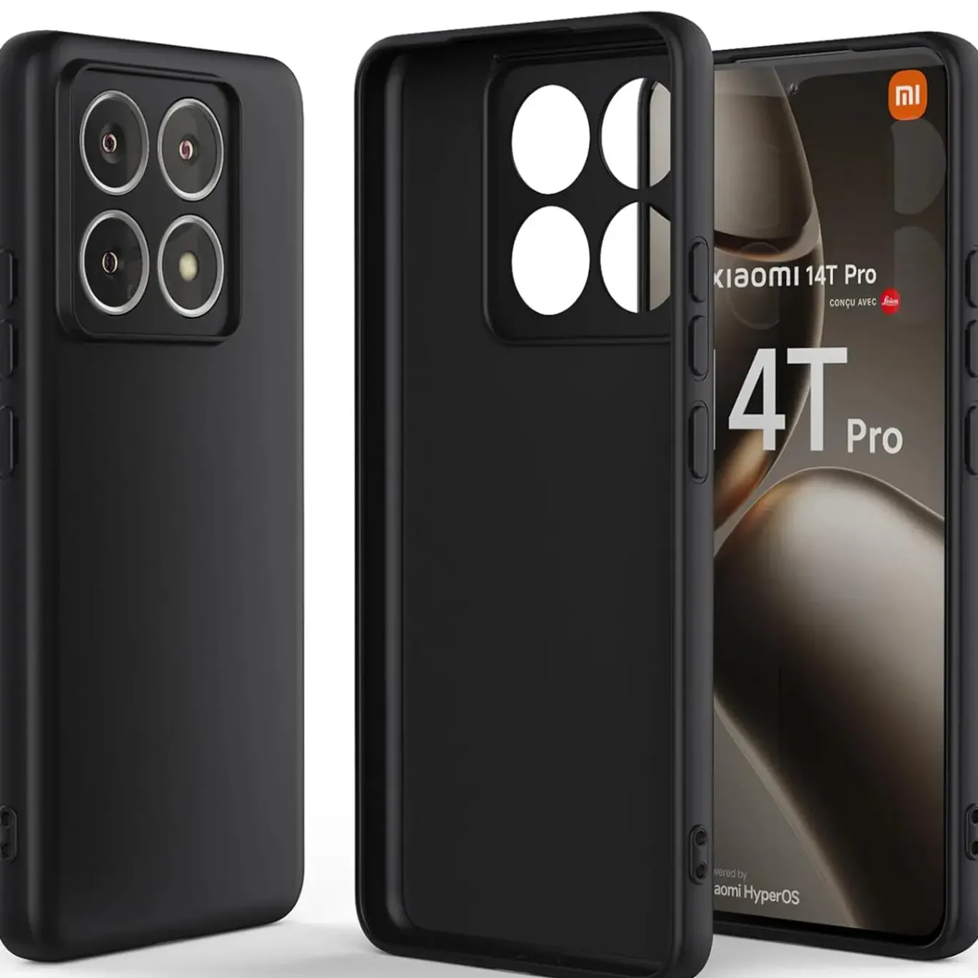 Xiaomi 14T Pro - Slim Silikon Backcover Schwarz